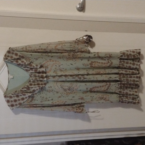 Cato est. 1948 sea green and light brown dress women's size L - Picture 9 of 9